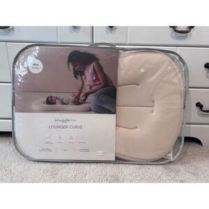 Snuggle Me Organic Lounger Curve Infant Floor Seat 0-6M Cream New Design